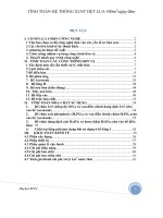 Đề tài: Tính toán hệ thống xử lý nước thải dệt lụa 500m3ngày đêm