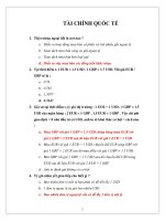 trắc nghiệm tài chính quốc tế có đáp án