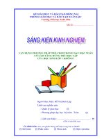 skkn trò chơi toán lớp 1   2012 2013