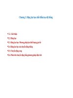 Động lực học chất điểm tọa độ thẳng