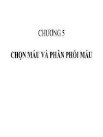 CHỌN mẫu và PHÂN PHỐI mẫu