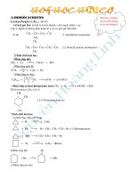 TÀI LIỆU: HÓA HỌC HỮU CƠ