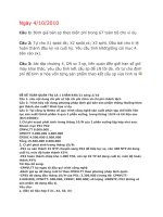 Bài tập kế toán quản trị