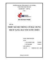 ĐỒ án học PHẦN máy THIẾT bị hệ THÔNG cô đặc NANO3