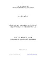 nâng cao chất lượng điều khiển ổ đỡ từ 4 bậc tự do bằng bộ điều khiển mờ lai
