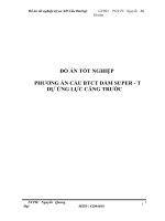 đồ án tốt nghiệp phương án cầu btct dầm super - t dự ứng lực căng trước
