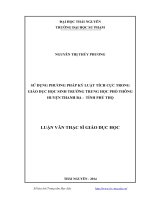 sử dụng phương pháp kỷ luật tích cực trong giáo dục học sinh trường trung học phổ thông huyện thanh ba - tỉnh phú thọ