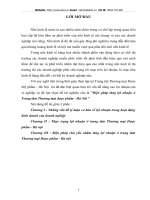 giải pháp nhằm nâng cao chính sách thương mại ở trung tâm, dịch vụ thương mại dựơc phẩm