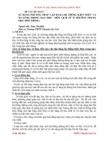 SKKN Phương pháp lập bảng hệ thống kiến thức, so sánh và sử dụng tư liệu trong dạy học môn lịch sử ở trường thpt