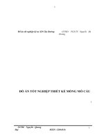 đồ án tốt nghiệp thiết kế móng mố cầu