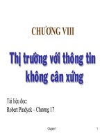 thị trường với thông tin không cân xứng