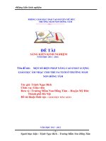 một số biện pháp nâng cao chất lượng giáo dục âm nhạc cho trẻ 5-6 tuổi ở trường mầm non đồng tâm