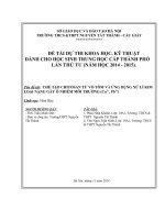 CHẾ TẠO CHITOSAN TỪ VỎ TÔM VÀ ỨNG DỤNG XỬ LÍ KIM LOẠI NẶNG GÂY Ô NHIỄM MÔI TRƯỜNG (Cu2+, Pb2+)