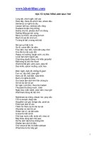 học từ vựng tiếng anh qua thơ