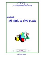 sáng kiến kinh nghiệm số phức và ứng dụng trong hình học của thầy cao minh quang, thpt chuyên nguyễn bỉnh khiêm, vĩnh long