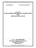 sử dụng phương tiện hiện đại, sơ đồ hoá kiến thức trong dạy học lịch sử