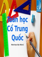 Thuyết trình lịch sử toán chủ đề Toán cổ Trung Quốc