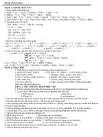 Bài tập Halogen lớp 10