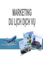 MARKETING DU LỊCH DỊCH vụ