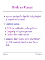 Giải thuật Chia để trị (Divide and Conquer)