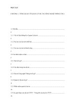 QUẢN LÝ DỰ ÁN CÔNG NGHỆ THÔNG TIN