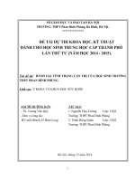 đánh giá tình hình cận thị của hs trường thpt phan đình phùng