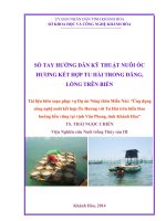 SỔ TAY HƯỚNG DẪN KỸ THUẬT NUÔI ỐC HƯƠNG KẾT HỢP TU HÀI TRONG ĐĂNG, LỒNG TRÊN BIỂN