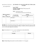 Giải toán trên máy tính bỏ túi