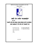 Thiết kế mô hình Gara ôtô đóng mở tự động dùng PLC S7  200