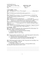 8 đề kiểm tra hóa lớp 10 chương 1