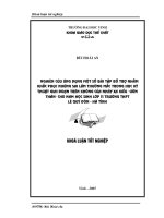 Nghiên cứu ứng dụng một số bài tập bổ trợ nhằm khắc phục những sai lầm thường mắc trong học kỹ giai đoạn mới