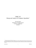 Design and Analysis of Computer Algorithms