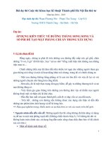 áp dụng kiến thức về đường thẳng song song và số phi để tạo mặt phẳng chuẩn trong xây dựng