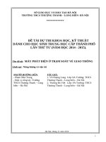 MÁY PHÁT ĐIỆN Ở TRẠM SOÁT VÉ GIAO THÔNG