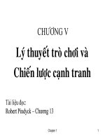 lý thuyết trò chơi và chiến lược cạnh tranh