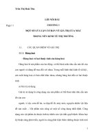THỰC TRẠNG VẬN DỤNG LÝ LUẬN GIÁ TRỊ CỦA C.MÁC VÀ GIẢI PHÁP CƠ BẢN NHẰM VẬN DỤNG TỐT HƠN LÝ LUẬN GIÁ TRỊ Ở NƯỚC TA