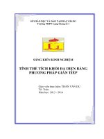 skkn-tính thể tích khối đa diện bằng phương pháp gián tiếp