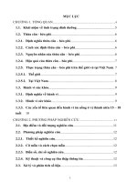 Đánh giá tình trạng dinh dưỡng và một số yếu tố liên quan tới hành vi ăn uống, lối sống ở học sinh THPT