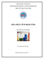 giáo trình hóa phân tích định tính