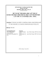sử dụng nước sắc lá muồng (cassia angustifolia) để ức chế nấm mốc và vi khuẩn trong bảo quản trái cây