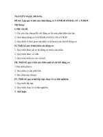 Đồ án tốt nghiệp ngành cơ khí đóng tàu Lập quy trình sửa chữa động cơ YANMAR 6N18ALSV x 515KW