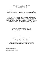 nâng cao công tác đoàn và phong trào thanh niên cho học sinh trung học phổ thông