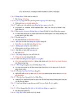 CÂU hỏi TRẮC NGHIỆM môn ROBOT CÔNG NGHIỆP