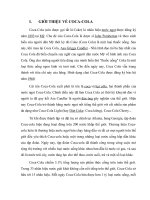 Quản trị đa văn hóa phân tích 3 tầng cấu trúc văn hóa của COCA COLA