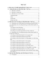 Tổng quan về biến đổi khí hậu ở Việt Nam và đánh giá nhu cầu xây dựng hệ thống chỉ tiêu thống kê và các chỉ tiêu thống kê phản ánh biến đổi khí hậu ở Việt Nam