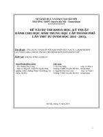 ứng dụng vi khuẩn nội sinh phân hủy n-acyl-l-homoserine lactones (ahls) trong phòng trừ bệnh thối nhũn khoai tây
