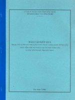 báo cáo kết quả dự án xây dựng mô hình đầu tư kỹ thuật công nghệ trồng dâu nuôi tằm ươm tơ ở tỉnh bắc ninh