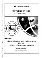 tăng cường các biện pháp an ninh đối với tàu bay của việt nam airlines