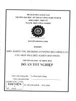 luận văn kỹ thuật điện, điện tử điều khiển tốc độ động cơ dc dùng cầu chỉnh lưu một pha điều khiển bán phần