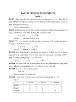 BÀI tập CHƯƠNG IX NGUYÊN tử